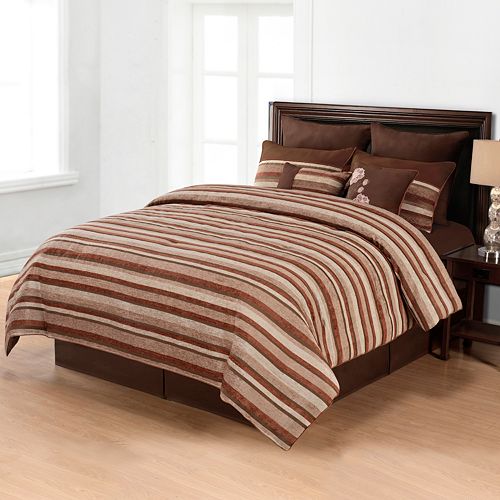 Home Classics Brookefield 8 Pc Microplush Comforter Set King