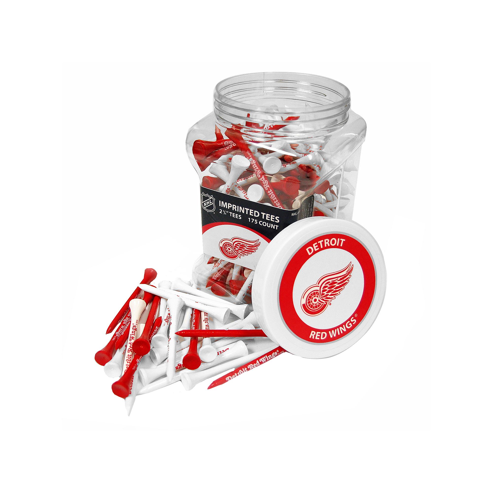 Team Golf Detroit Red Wings 175-ct. Golf Tee Jar