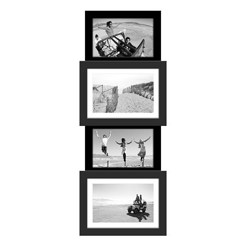 Malden Black 4-Opening Vertical Collage Frame