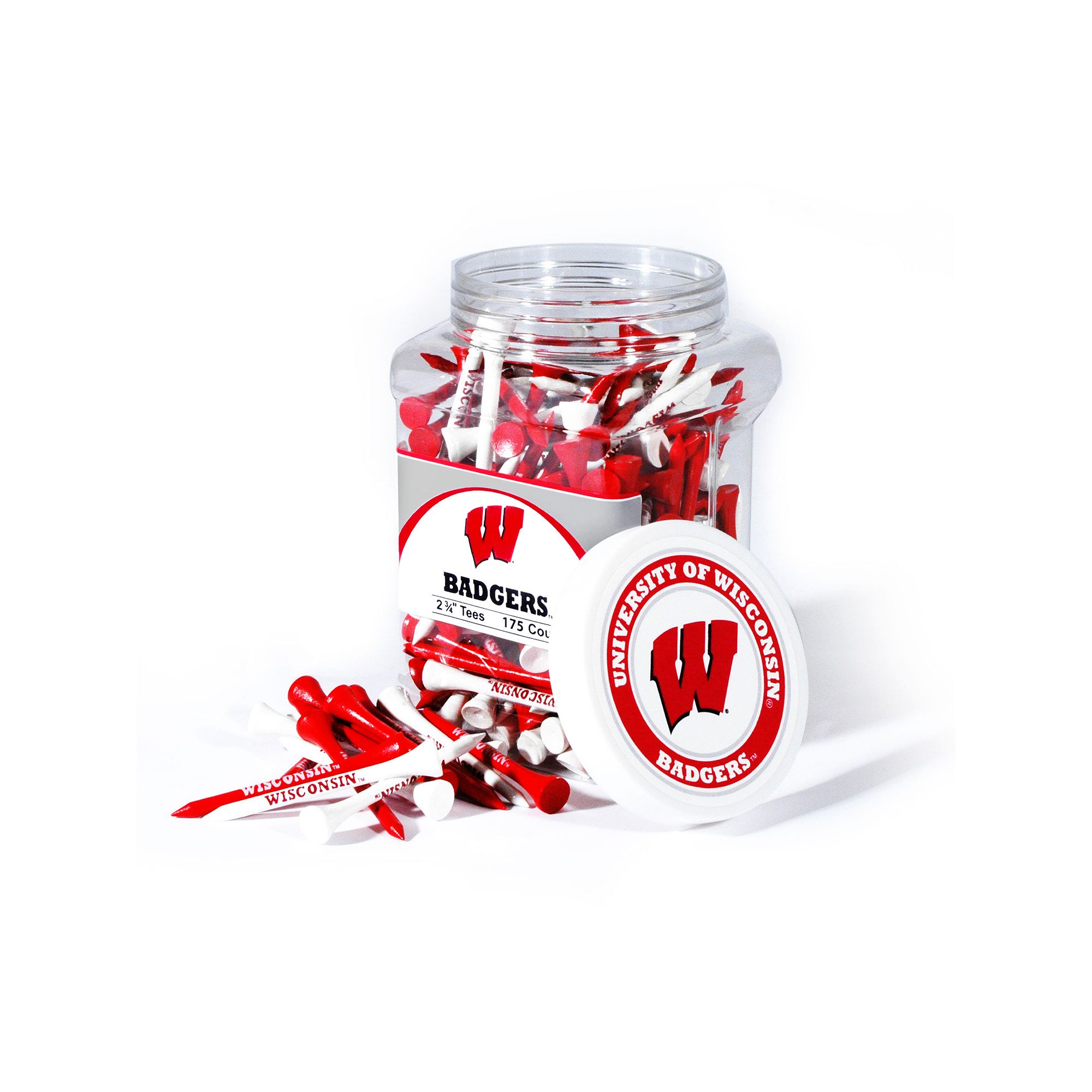 Team Golf Wisconsin Badgers 175-ct. Golf Tee Jar