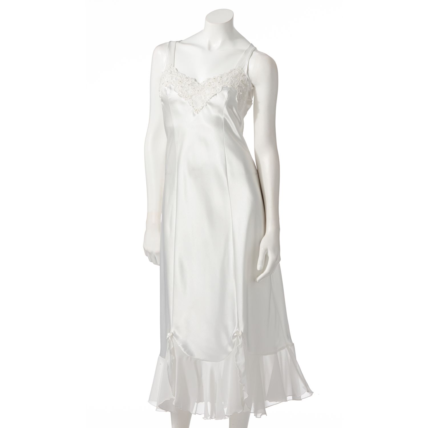 bridal satin nightgown