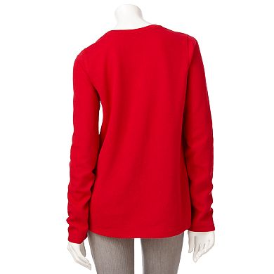 Sonoma Goods For Life® Solid Thermal Tee - Women's