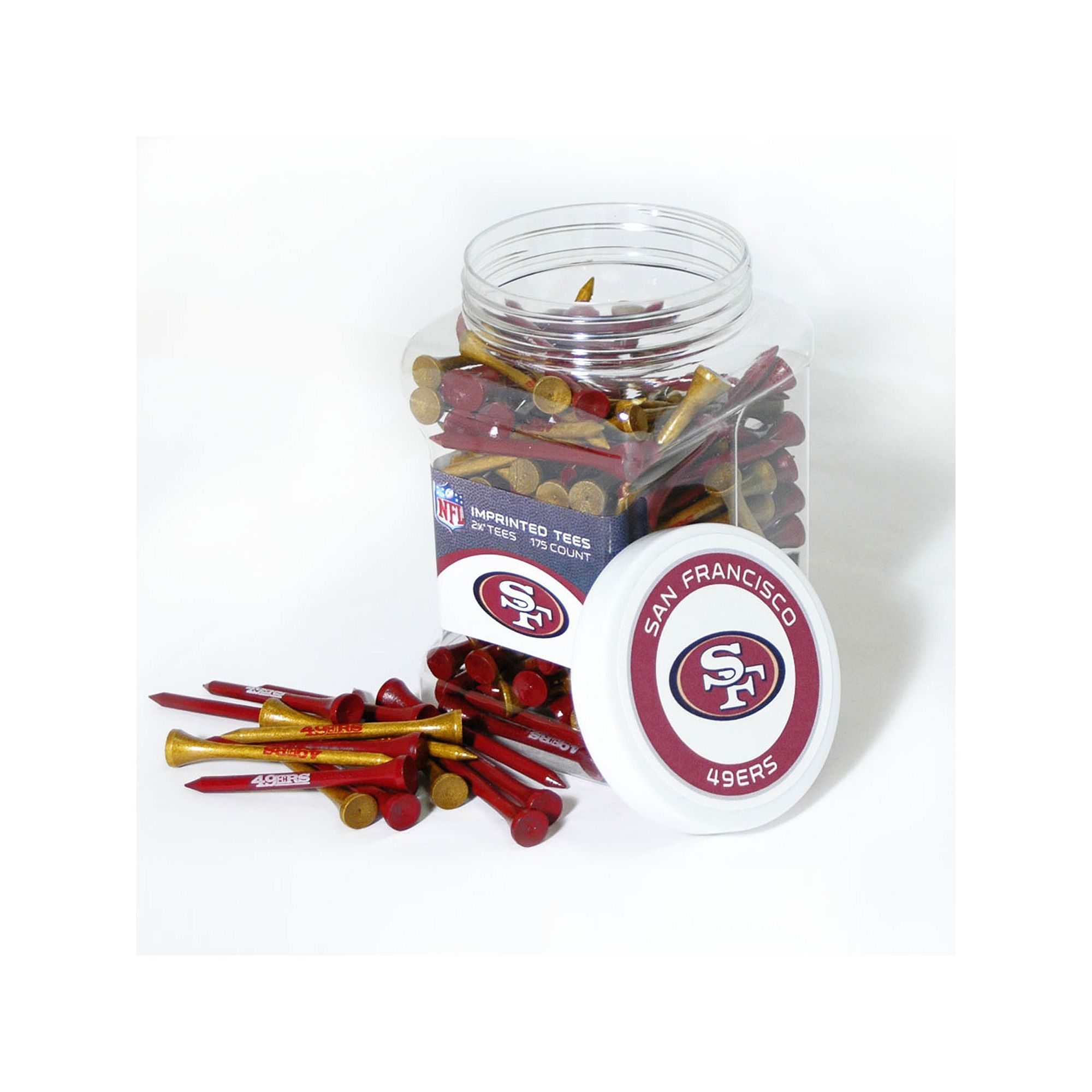 Team Golf San Francisco 49ers 175-ct. Golf Tee Jar