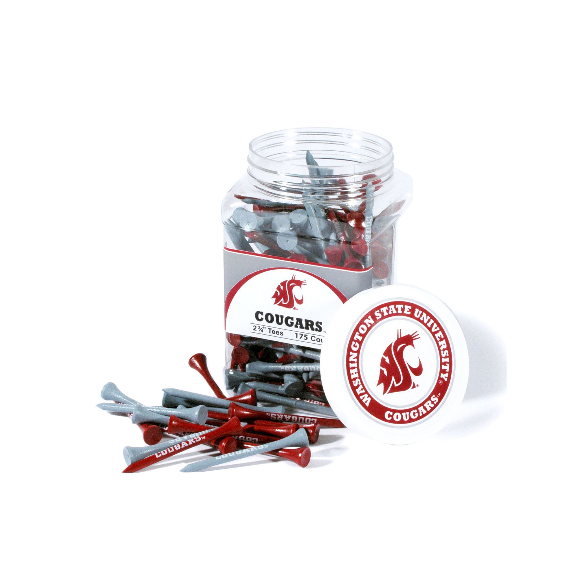 Team Golf Washington State Cougars 175-ct. Golf Tee Jar, Wsc Team