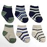 Skechers 6-pk. Boys Striped and Solid Socks - Baby