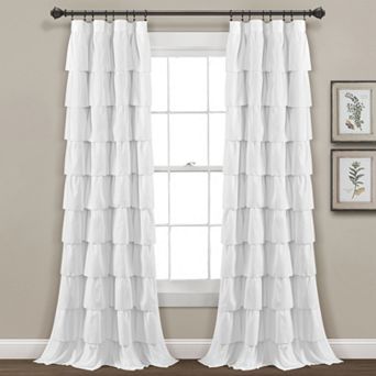Lush Decor 1-pack Ruffle Window Curtain - 50" x 84"