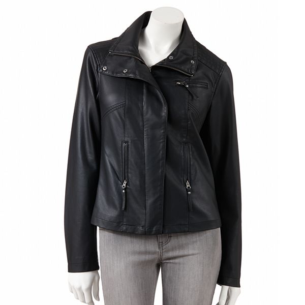 Apt. 9® Faux-Leather Motorcycle Jacket