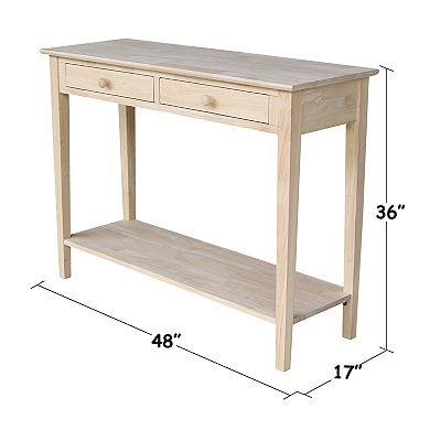 International Concepts Spencer Server Sofa Table