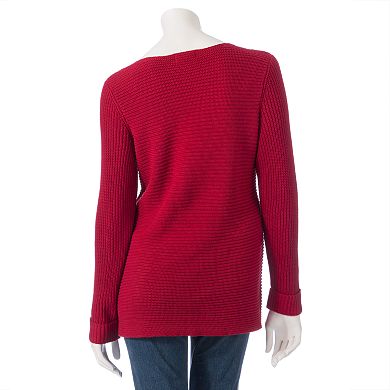 Women's Croft & Barrow® Ribbed Sweater