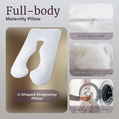 Lavish Home U-Shaped Pregnancy Pillow