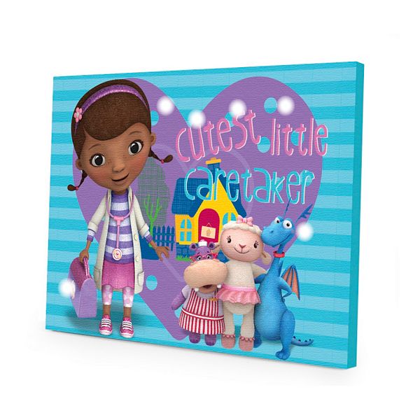 Disney Doc Mcstuffins Led Light Up Canvas Wall Art