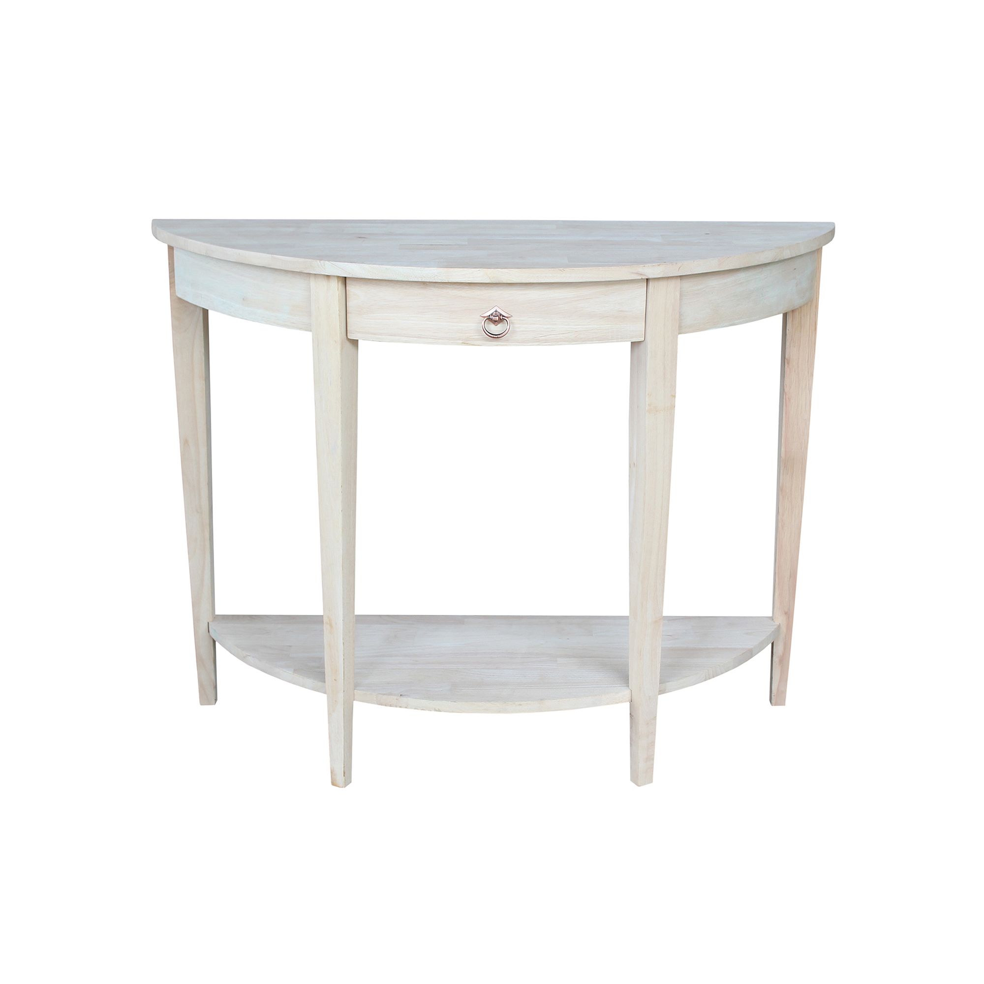 Half-Moon Console Table, Beige