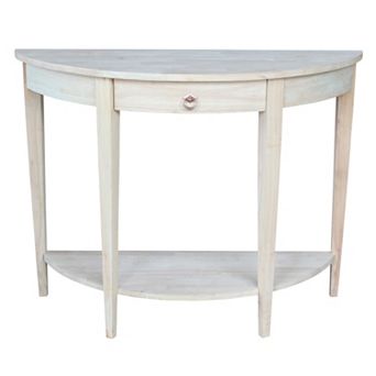 International Concepts Half-Moon Console Table