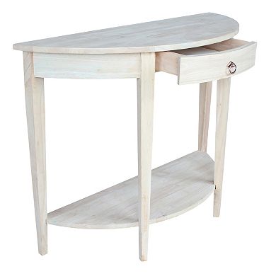 International Concepts Half-Moon Console Table