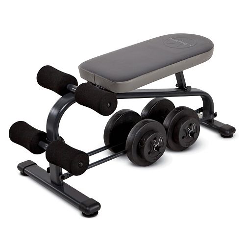 Marcy Crunch Board Vinyl Dumbbell Set