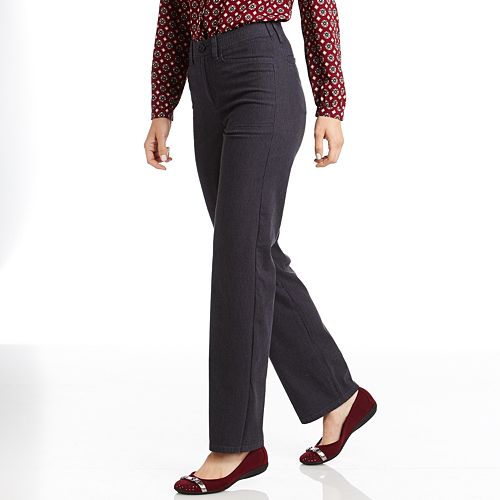 Gloria Vanderbilt Mona Comfort Waist Pinstripe Trouser Pants