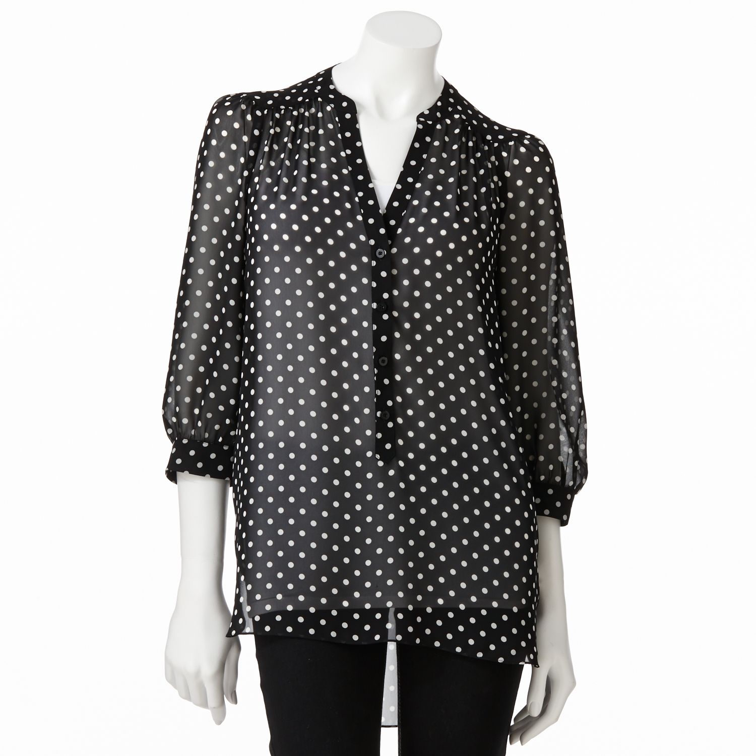 kohls polka dot shirt