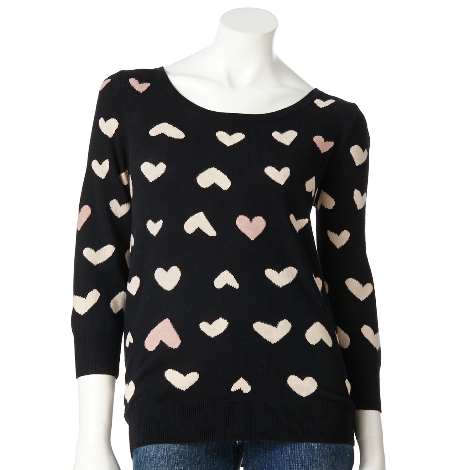 heart sweater women's