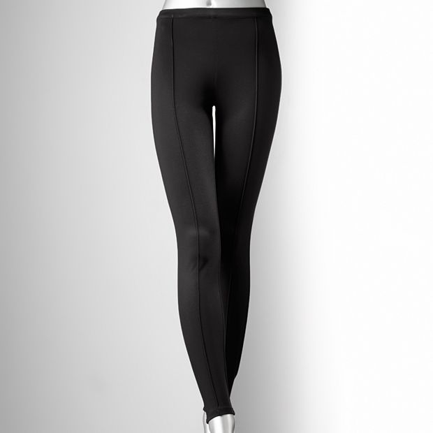 Women's Simply Vera Vera Wang Piped Seam Ponte Leggings