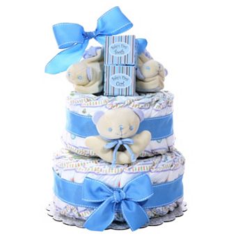 Baby Boy Baby Cakes Size 2 Diaper Cake Gift Basket