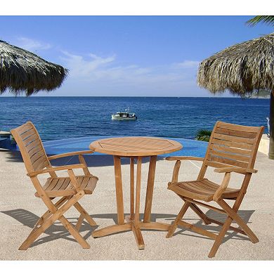 Amazonia Teak 3-pc. Patio Bistro Set