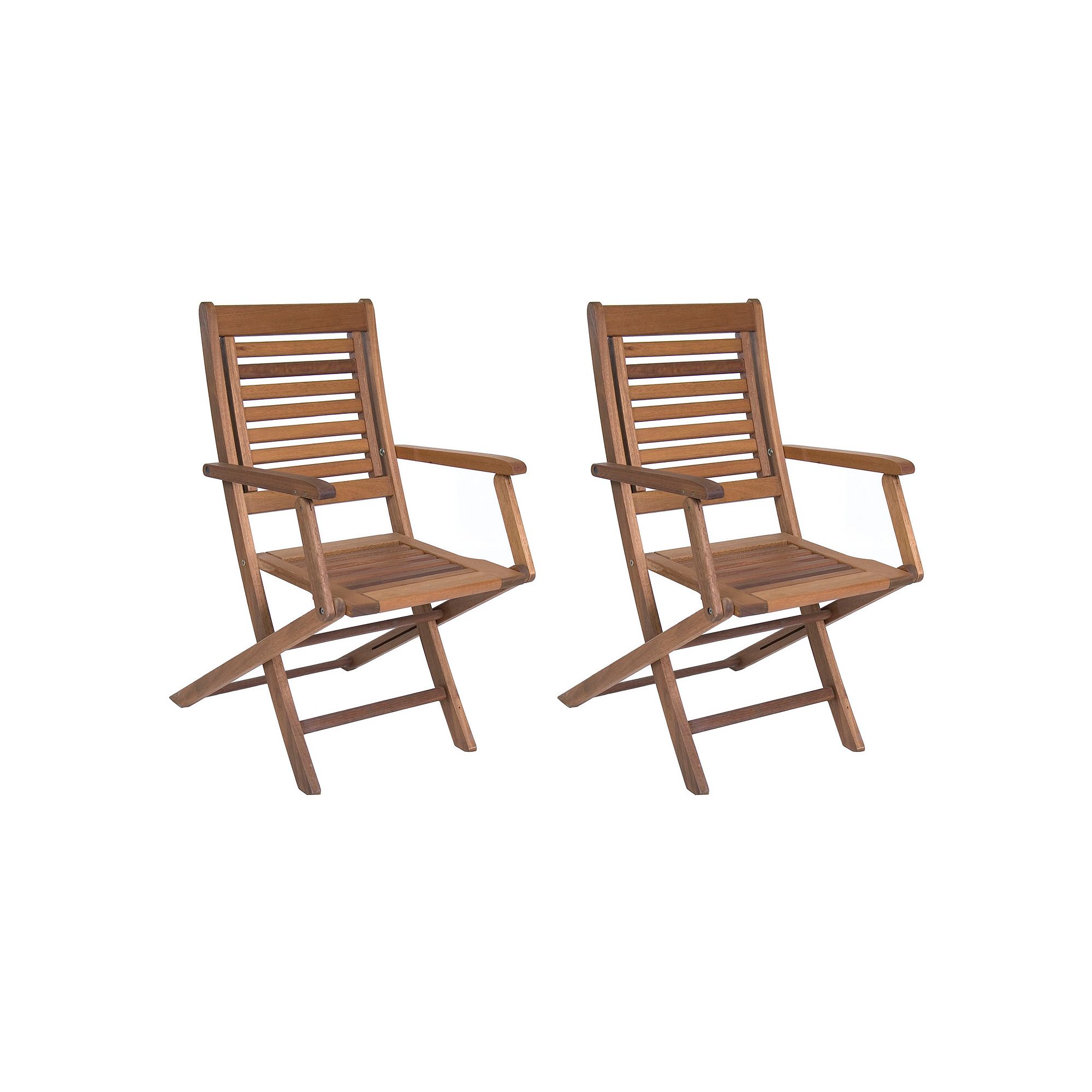 Amazonia Parati 2-pc. Outdoor Folding Arm Chair Set, Brown