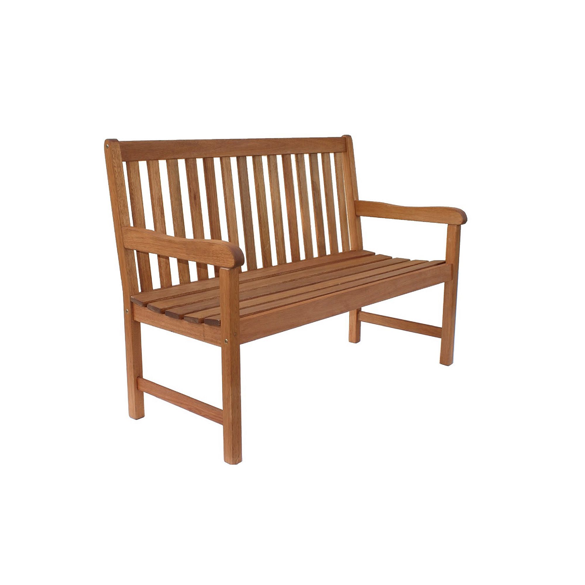 Amazonia Milano Medium Outdoor Bench, Brown
