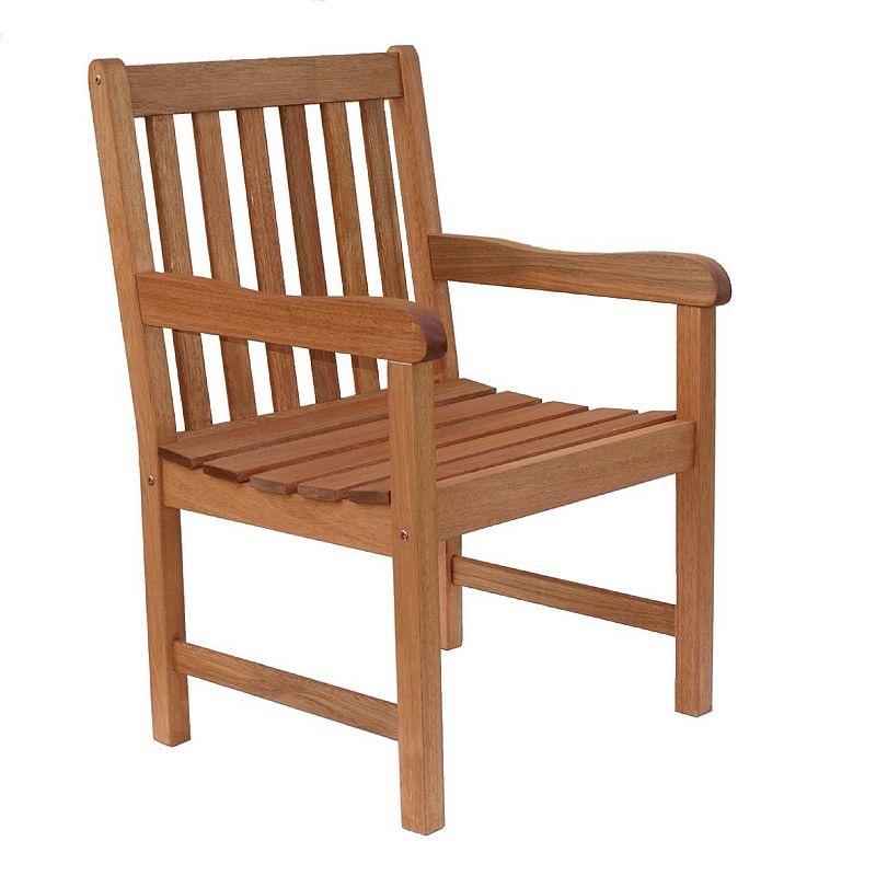 94245171 Amazonia Milano Outdoor Arm Chair, Brown sku 94245171