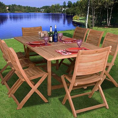 Amazonia Teak 2-pc. Teak Palu Outdoor Folding Chair Set