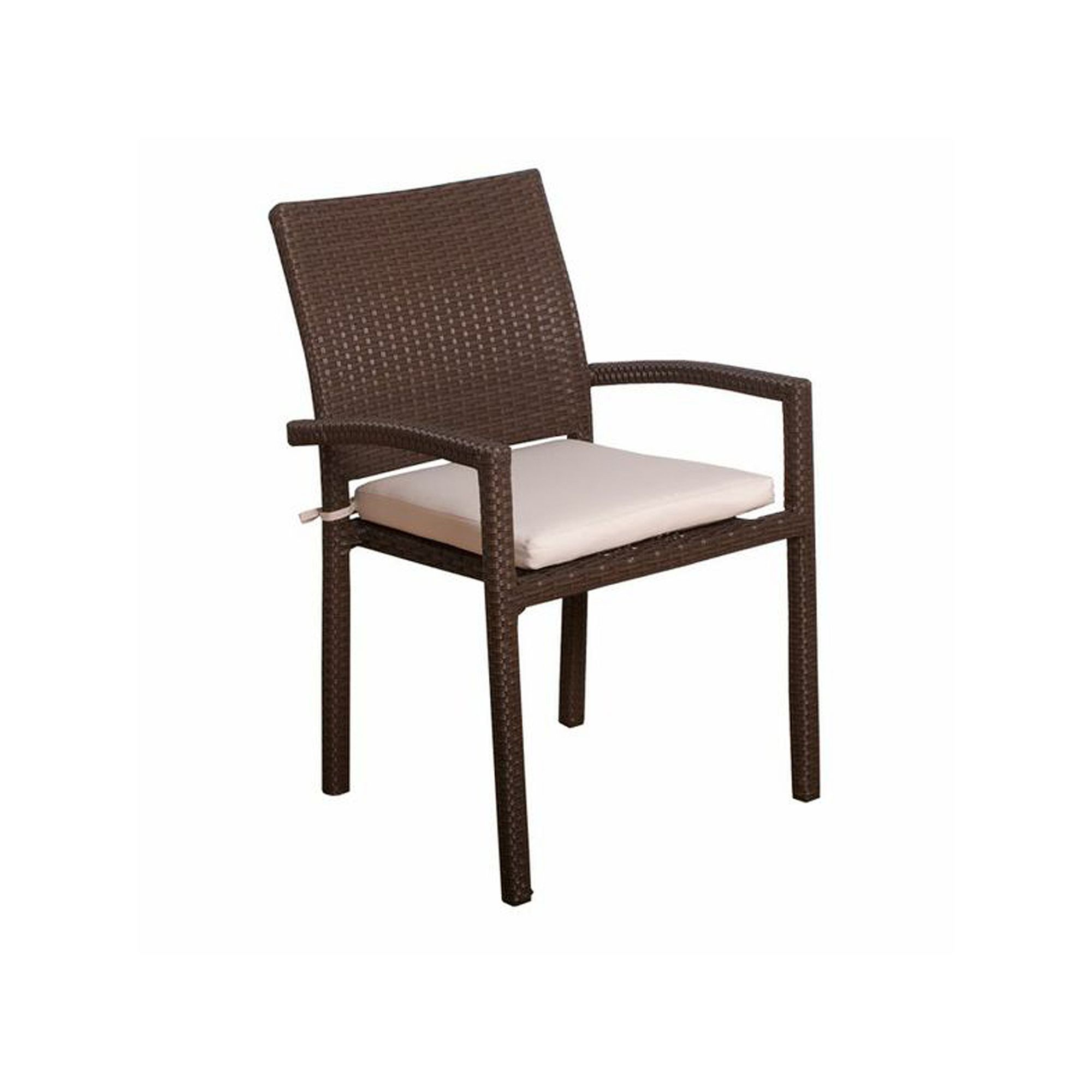 Atlantic 8-pc. Liberty Wicker Outdoor Chair with Armrest Set, Brown