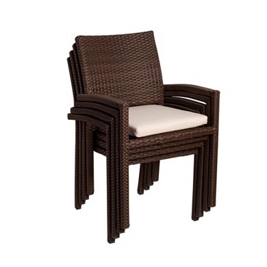 Atlantic 8-pc. Liberty Wicker Outdoor Chair Set