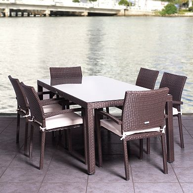 Atlantic 8-pc. Liberty Wicker Outdoor Chair Set