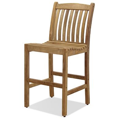 Amazonia Teak 2-pc. Teak Boma Bar Stool Set