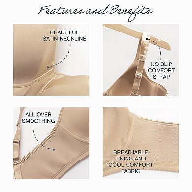 Playtex 18 Hour Silky Smoothing Cool & Breathable Wireless T-Shirt Bra 4803