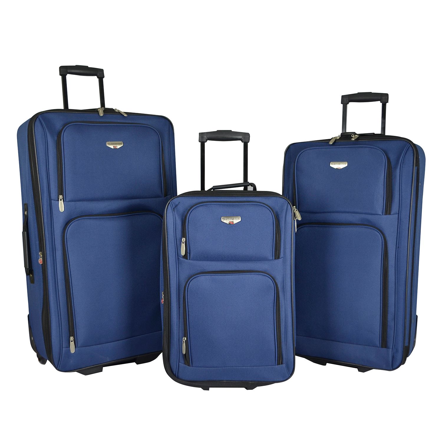 travelers club 6 piece expandable travel set