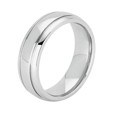 Boston Bay Diamonds Cobalt Chrome Double Groove Wedding Band - Men