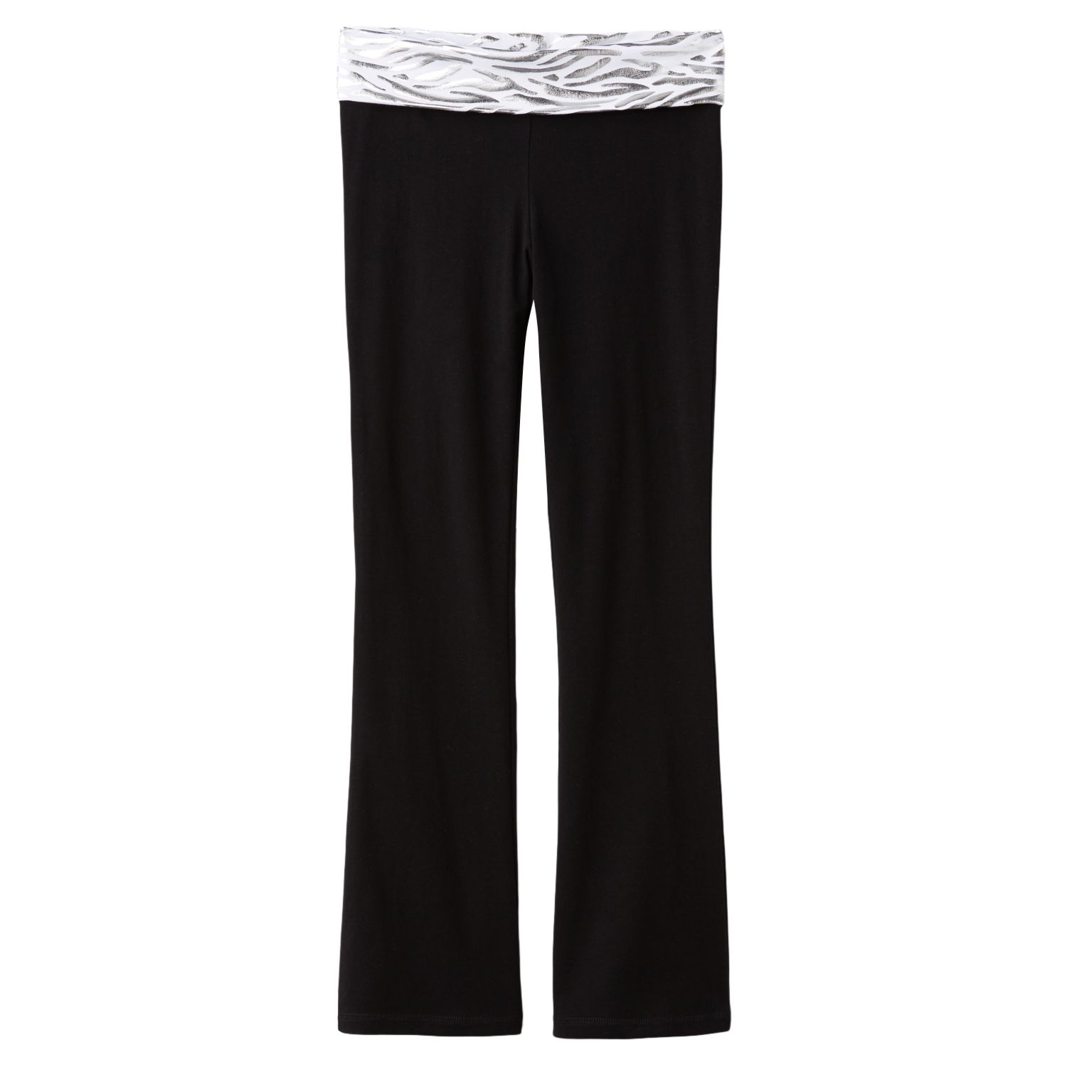 Black Fold Over Yoga Pants