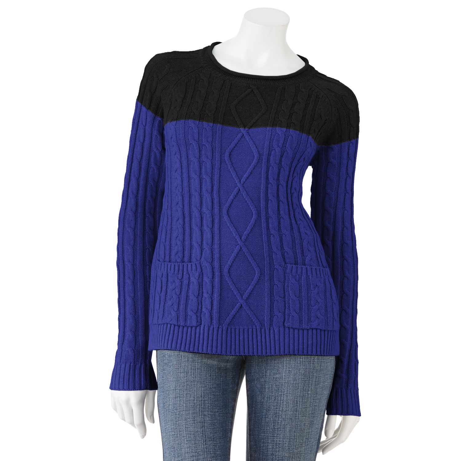 kohls womens cable knit sweater