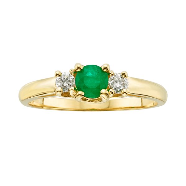 Kohls emerald outlet rings