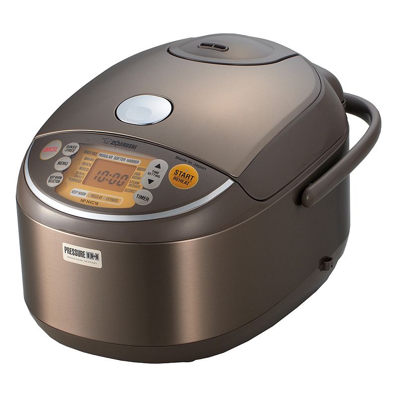 Zojirushi 10-Cup Induction Heating Pressure Rice Cooker and Warmer, Brown