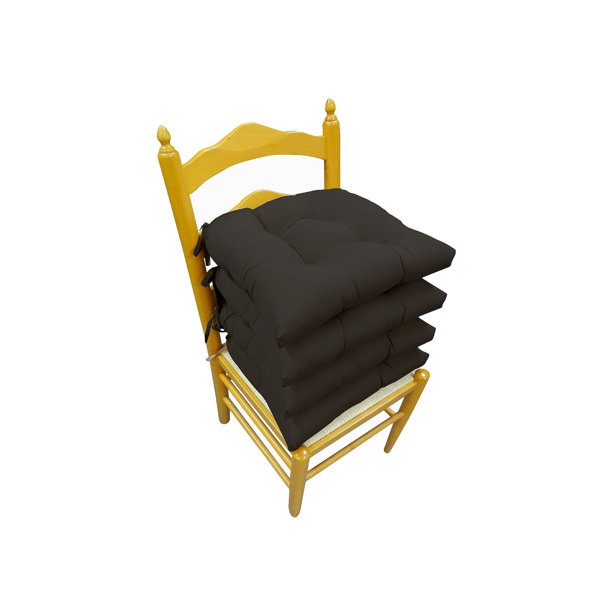 Essentials Microfiber 4-pk. Chair Pads, Black