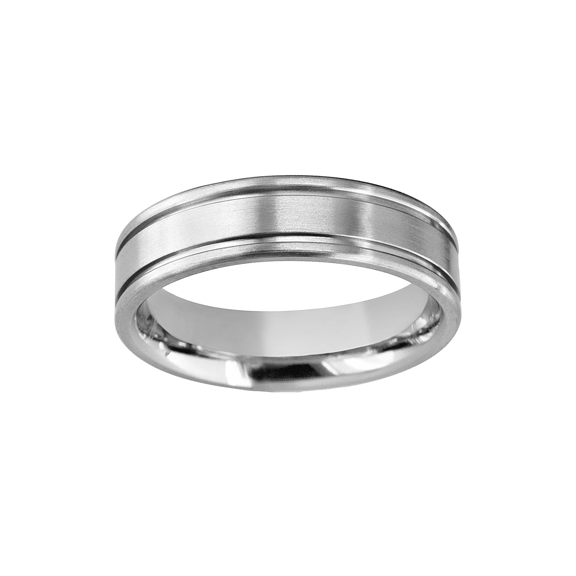 Boston Bay Diamonds Titanium Double Groove Wedding Band - Men, Mens, Size: