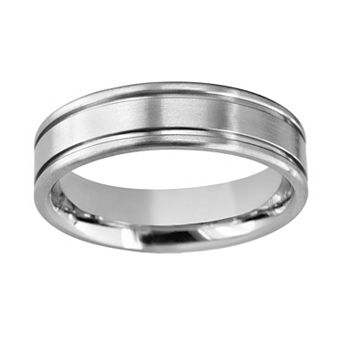 Boston Bay Diamonds Titanium Double Groove Wedding Band - Men