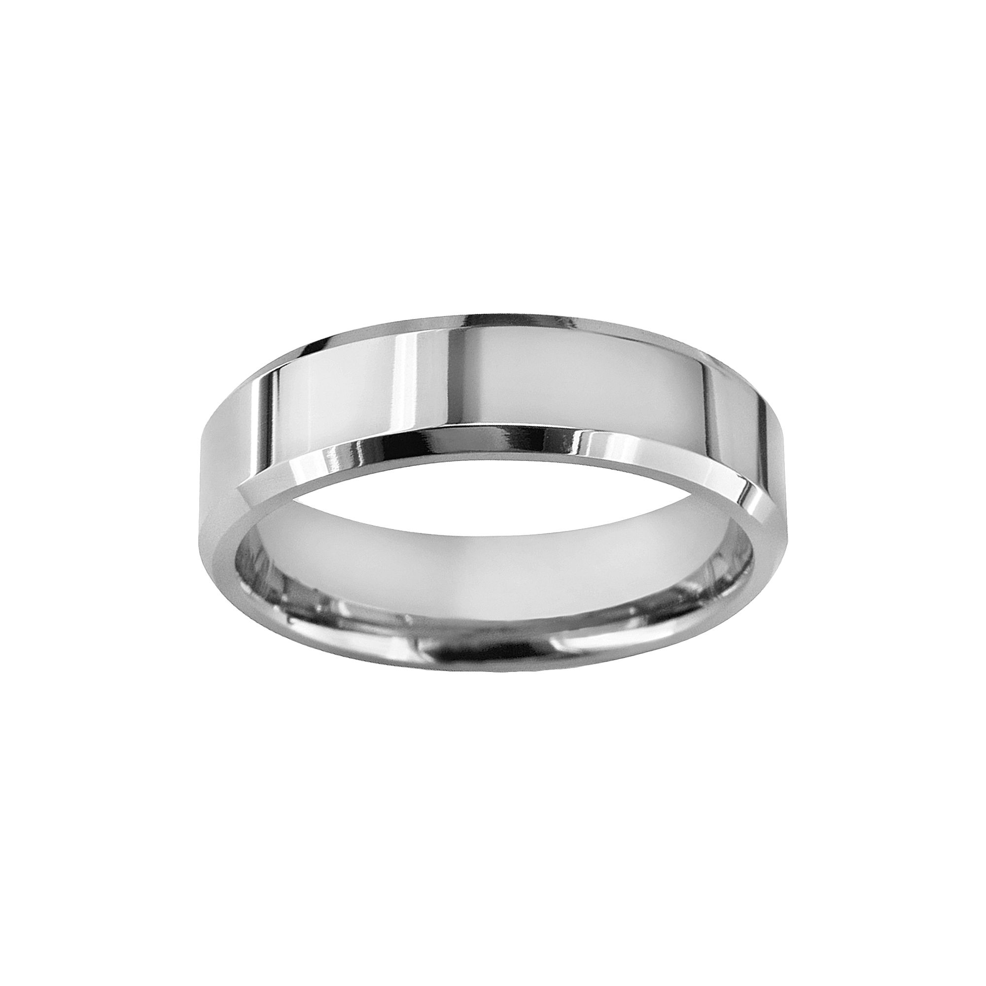 Boston Bay Diamonds Titanium Beveled Wedding Band - Men, Mens, Size: 9, Gr