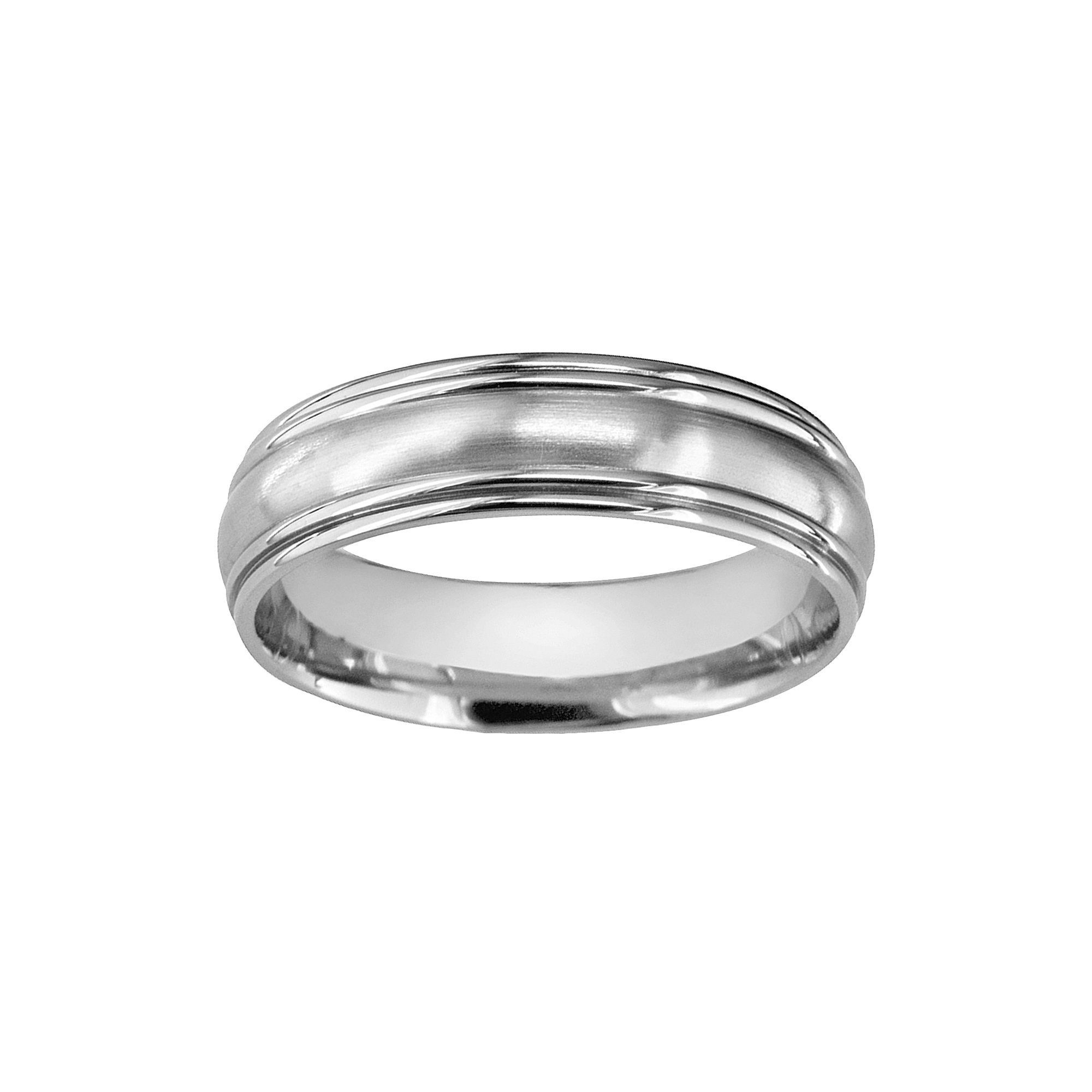 Boston Bay Diamonds Titanium Convex Center Wedding Band - Men, Mens, Size: