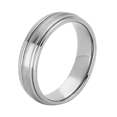 Boston Bay Diamonds Titanium Convex Center Wedding Band - Men