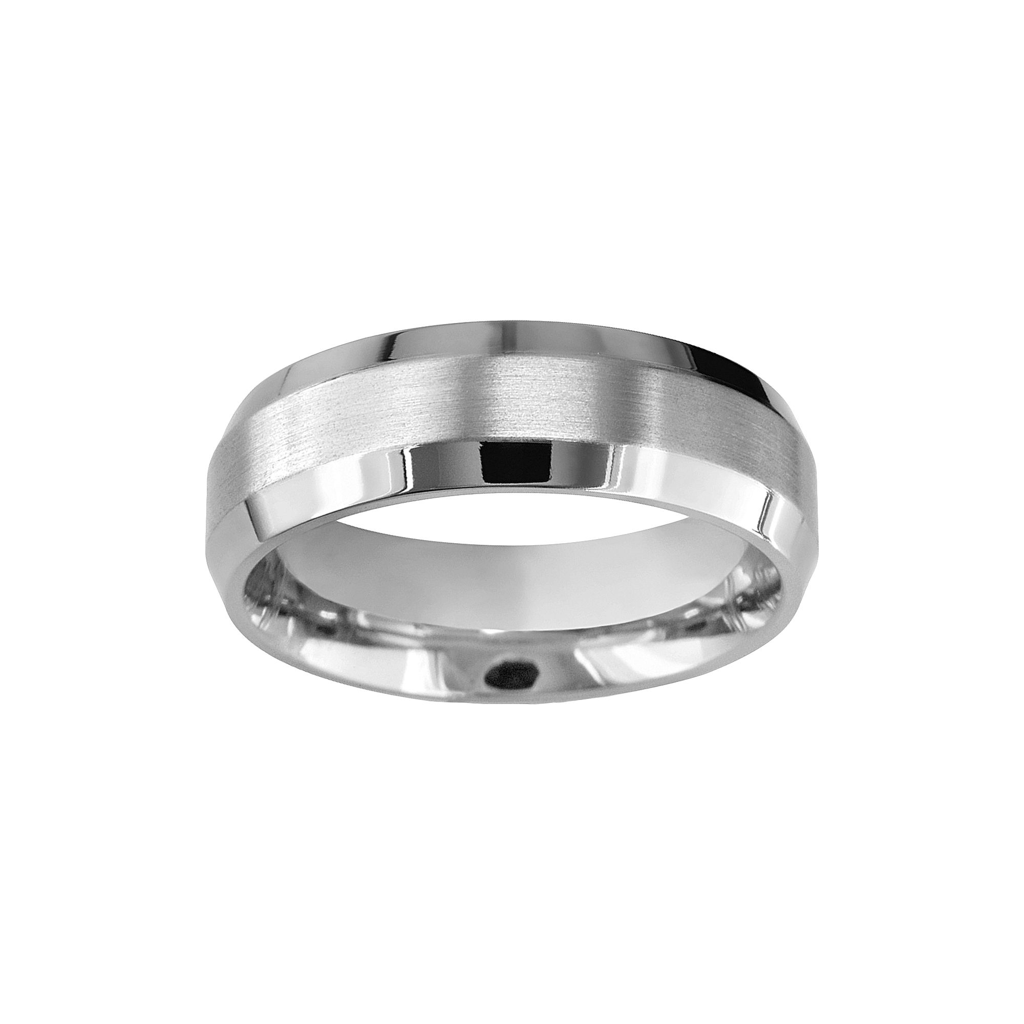 Boston Bay Diamonds Titanium Beveled Wedding Band - Men, Mens, Size: 11.50