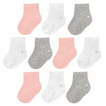 Toddler Girl Jumping Beans® 10 pk Solid Crew Socks