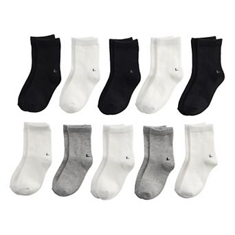 Baby Boy Jumping Beans® 10 pk Solid Crew Socks