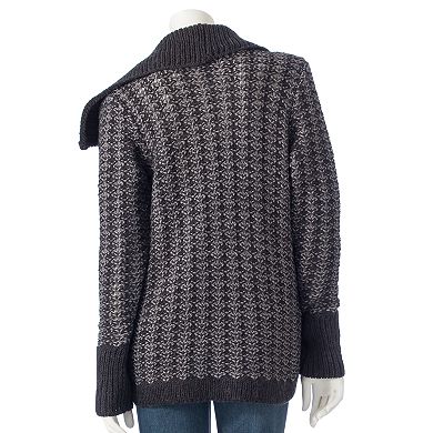 Women's Apt. 9® Textured Wool-Blend Cardigan